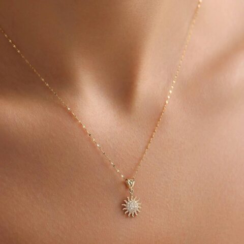 Gold Sun Necklace
