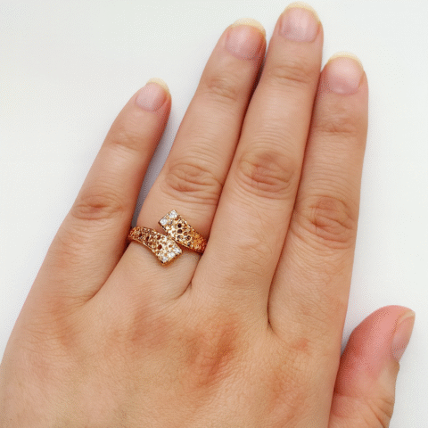 Open Band CZ Ring – 925 Silver | Gold Plated Women’s Jewellery