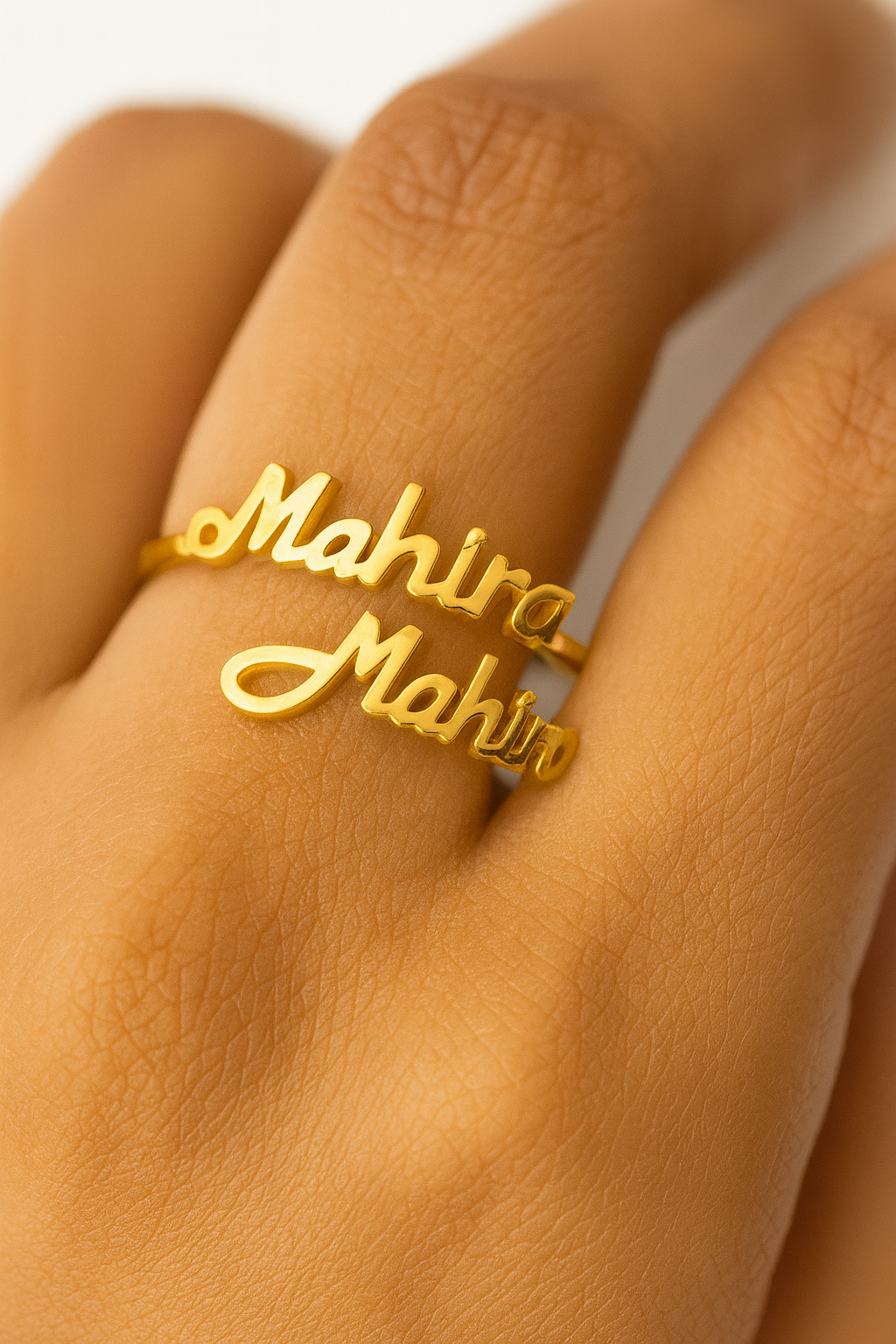 Custom Name Ring – 925 Silver | Gold Plated Personalized Jewellery - Image 3