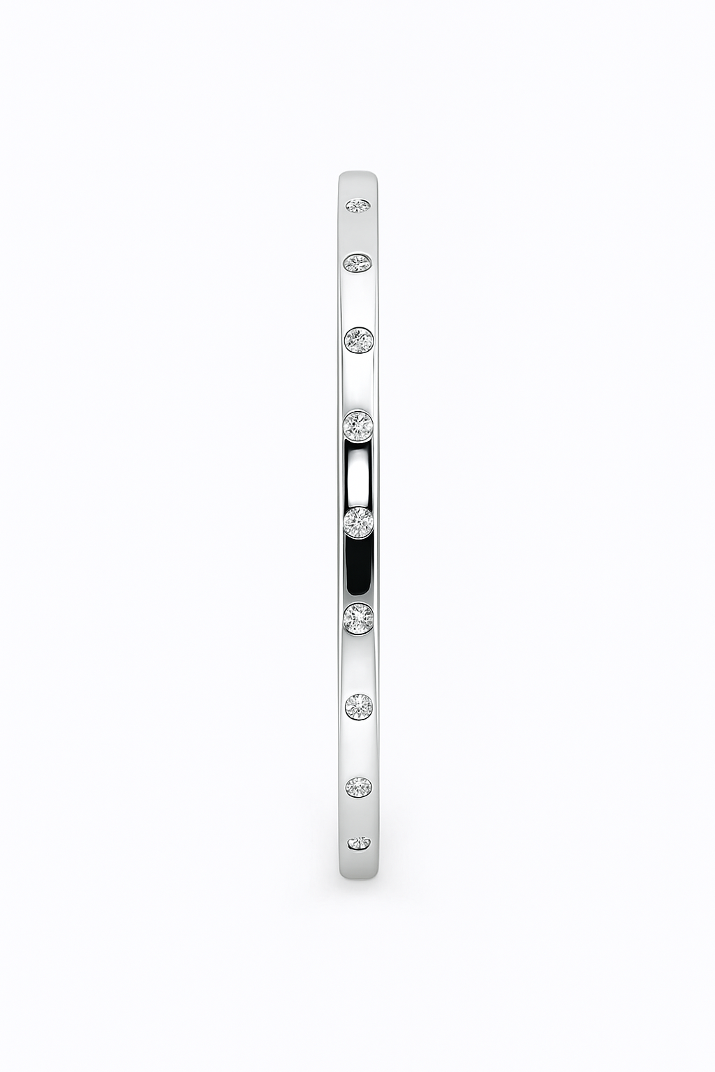 925 Silver Slim Diamond Bangle | Elegant Women’s Bracelet