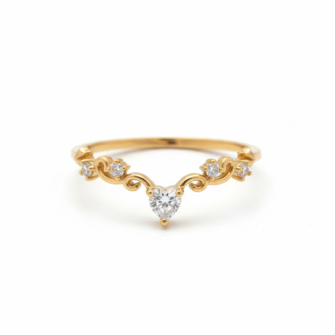 Delicate Floral Korean Ring – 925 Silver | Gold Plated Women’s Jewellery
