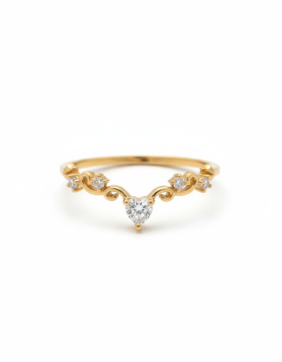 Delicate Floral Korean Ring – 925 Silver | Gold Plated Women’s Jewellery
