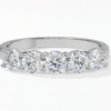 925 Silver Diamond Eternity Band Ring with Round Cut Korean Stones – Wedding & Anniversary Ring”