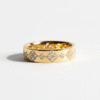 925 Sterling Silver Band Ring | Mirror Polished Gold Plated Ring